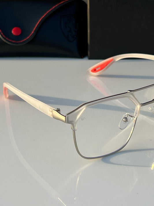 Ray Ban White Clear Sunglass For Daily Causal Evergreen UV Protected For Unisex